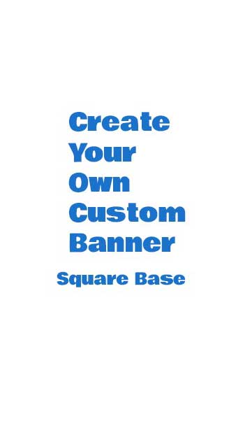 square base banner