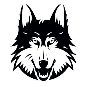 Wolf Mascot Banner